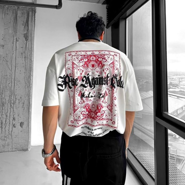 Camiseta Oversized Ace of Spadios Urban Graphic Aftersoul Unissex Plus Size P ao G5 100% Algodão