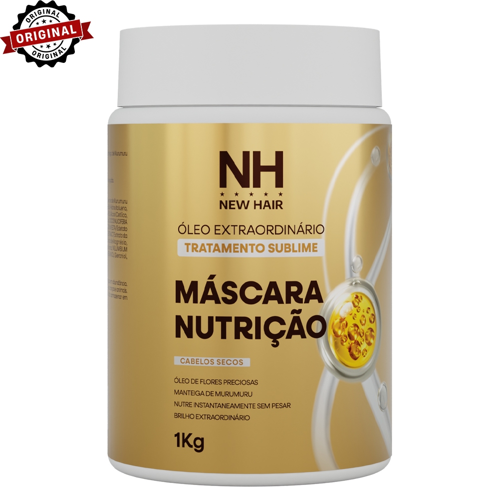 Máscara Profissional Óleo Extraordinário Nutrição e Brilho 1KG NEW HAIR