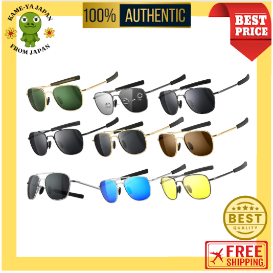 【Envio direto do Japão】Óculos de Sol Polarizados Estilo Militar SUNGAIT Masculino Aviador com Haste【Qualidade japonesa】