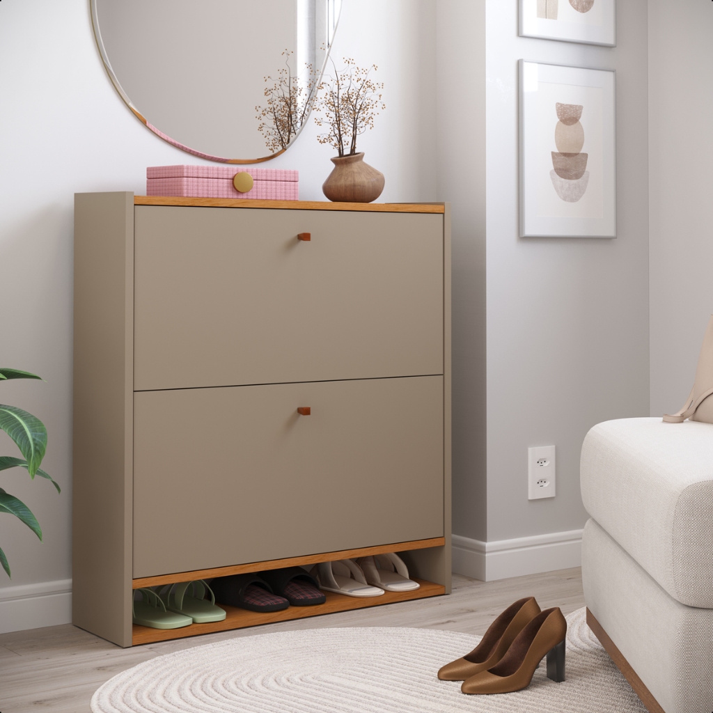 Sapateira Com 2 Gavetas Organizadora de Sapatos Para Hall de Entrada, Closet, Quarto em Oferta na Shopee