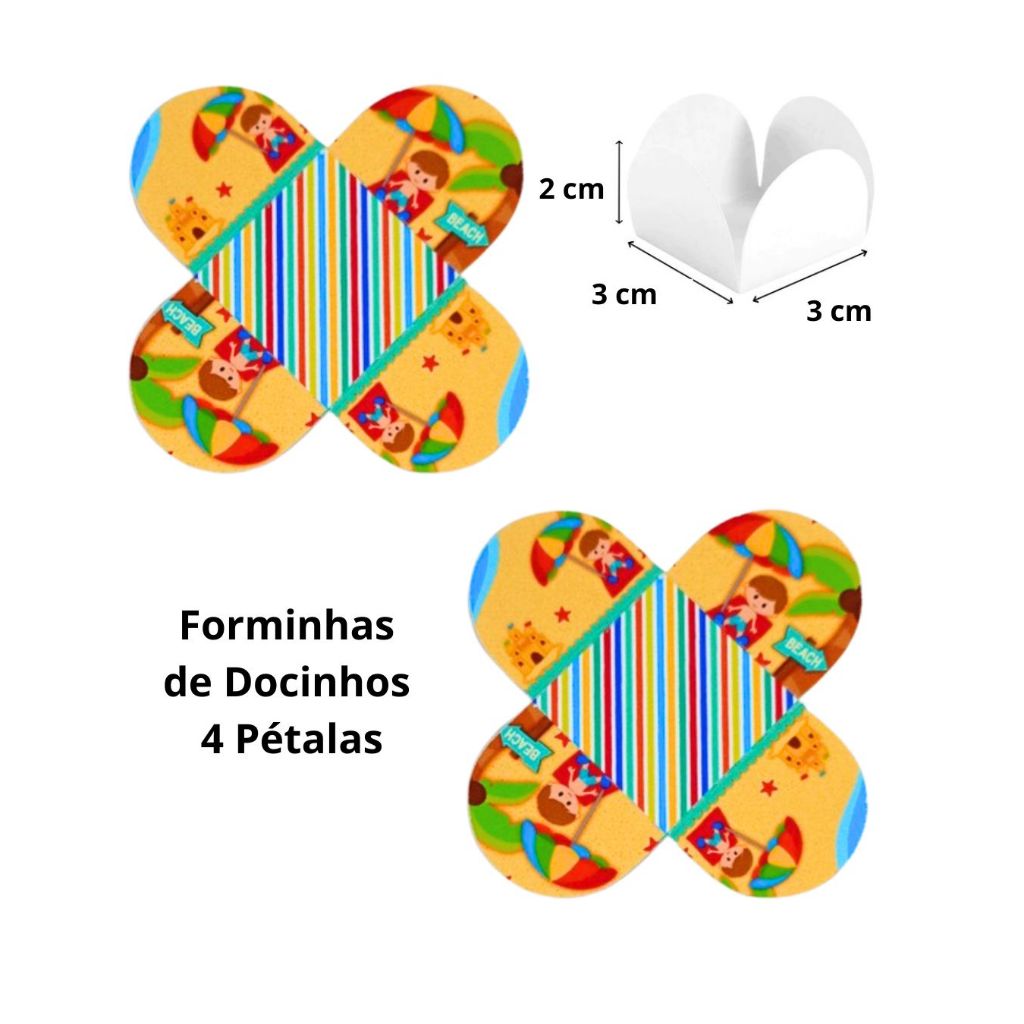 Forminha de Doces Personalizado Praia Menino/Lembrancinha /Aniversário/kit festa/caixinhas personalizadas