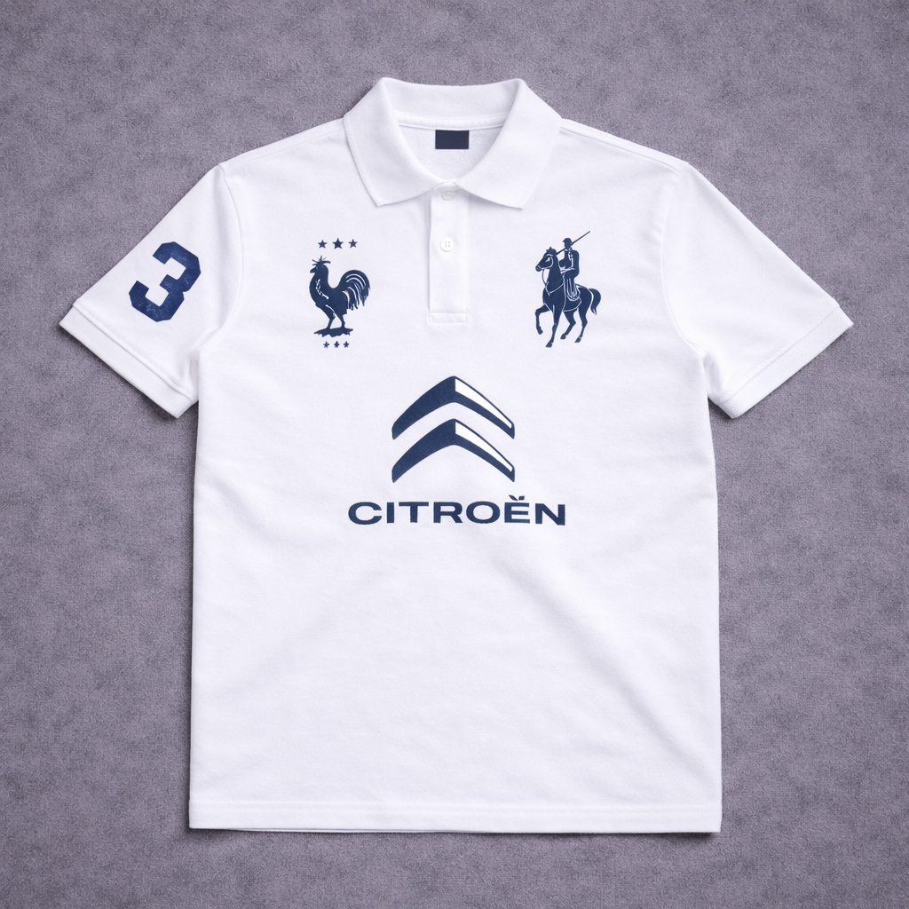 Camisa Polo Piquet França Copa do Mundo Citroen