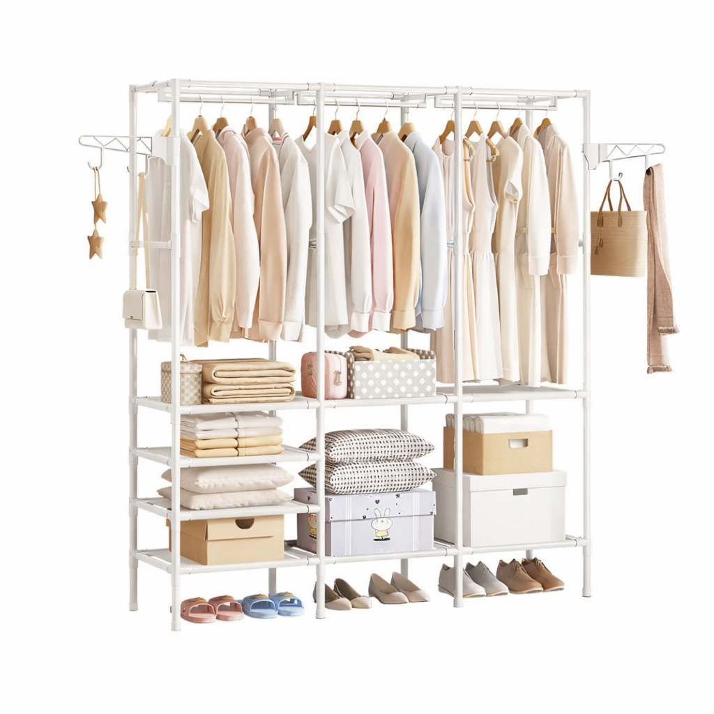 Cabideiro Com 3 Divisórias Arara Impermeável E Dobrável Sapateira em Oferta na Shopee