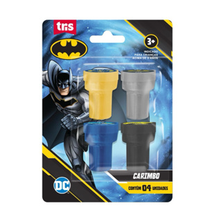 🦇 Conjunto com 4 Carimbos do Batman – Tris em Oferta na Shopee