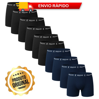 Kit 10 Cuecas Boxer Box Masculino Algodão Atacado Cotton Cueca Oferta Polo Fit em Oferta na Shopee