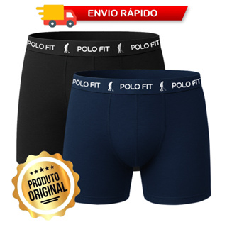 Kit 2 Cuecas Polo Fit Boxer Box Algodão Cotton Masculina Original Oferta Cueca Promoção em Oferta na Shopee