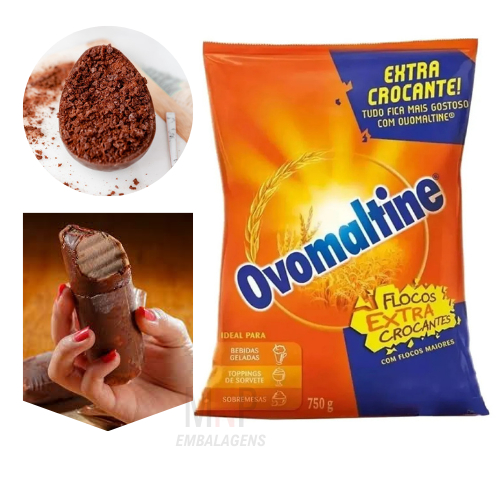 Ovomaltine Flocos Extra Crocantes 750g Original Para Sobremesas Bolos Sorvete Açaí