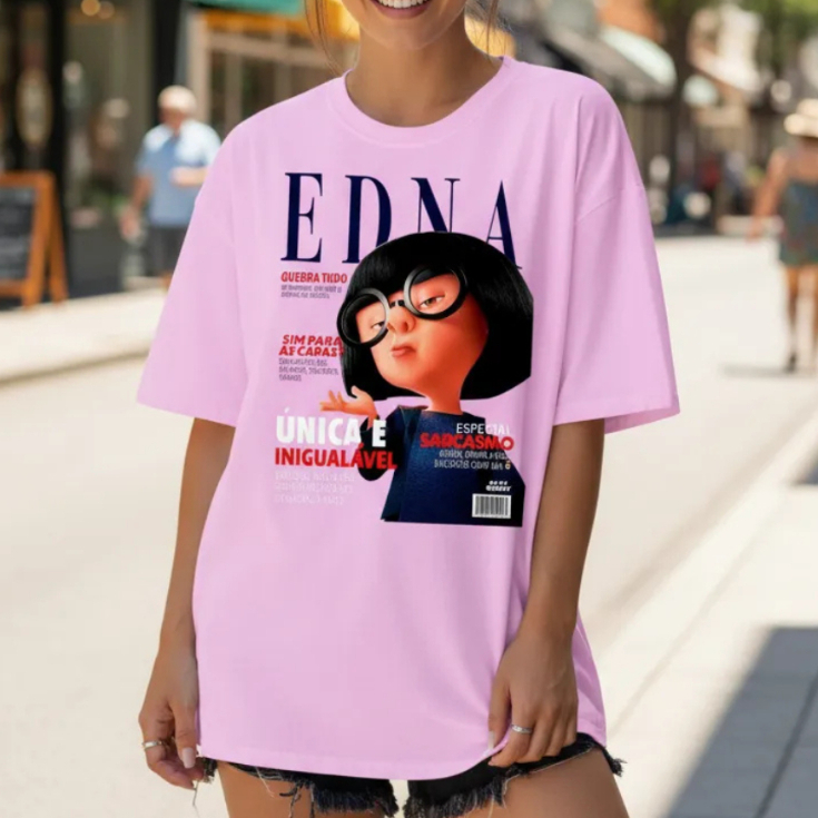 Blusa Feminina Gola Redonda Manga Curta Tshirt Blusinha Básica Academia Trabalho Caminhada Premium