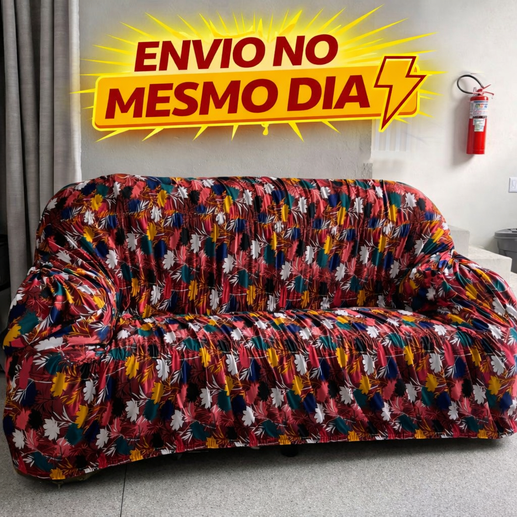 CAPA DE SOFÁ PARA 2 E 3 LUGARES COM ELÁSTICO GG