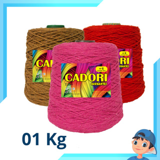 Barbante Cadori Nº 06 01 Kg. Perfeito para Crochê e Tricô Artesanal - Cores Vibrantes em Oferta na Shopee