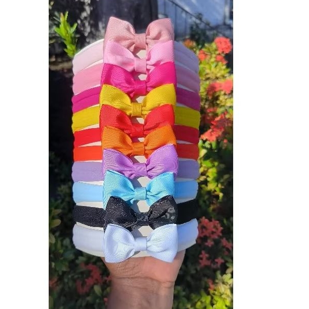 10 Laços/kit de Laços RN na Meia de Seda/6cm/ Laços para Bebês