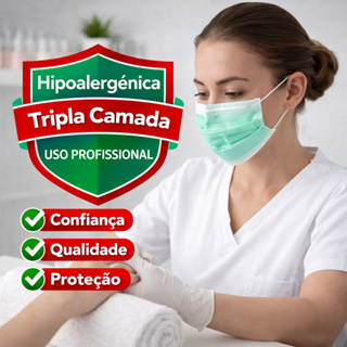 Kit Máscara Descartável Vabene - 1, 2 ou 3 Caixas  - Proteção, Conforto e Qualidade Profissional em Oferta na Shopee