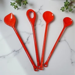 Conjunto De 4 Colheres Funcionais Para Cozinha Jolly
