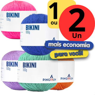 Linha Bikini Pingouin Elastano Biquínis Maiôs 100g 430m em Oferta na Shopee