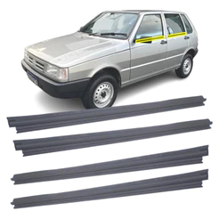 KIT 4 Pestanas Externas Vidros 4 Portas Uno Mille Way 1991 1992 1993 1994 1995 1996 1997 1998 1999 2000 2001 2002 2003