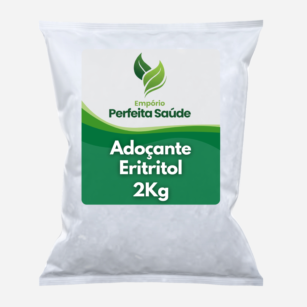 Eritritol Adoçante Natural 100% Puro 2kg em Oferta na Shopee