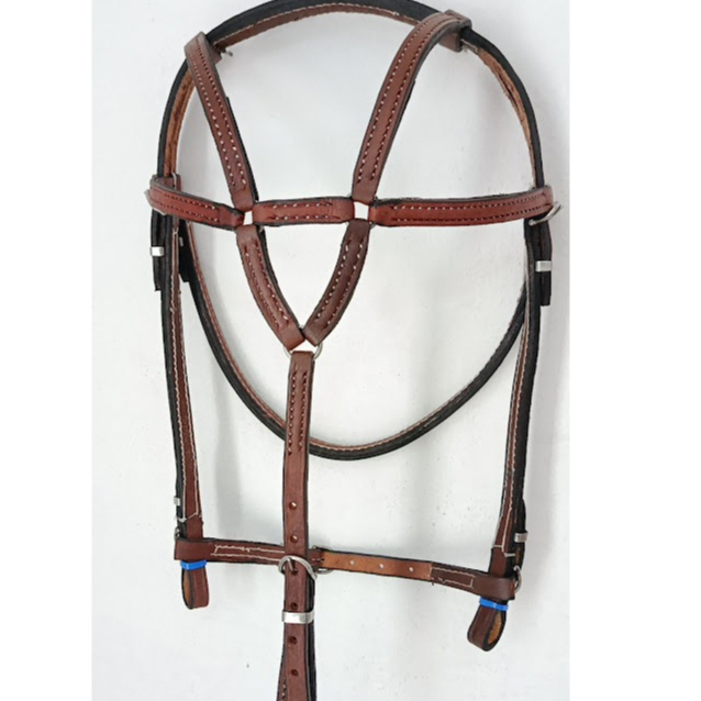 Cabeçada arranha couro cavalo motaria vaquejada em Oferta na Shopee