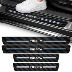 Kit Soleira Vinil Adesivo Proteção Fiesta 4 Portas Carro