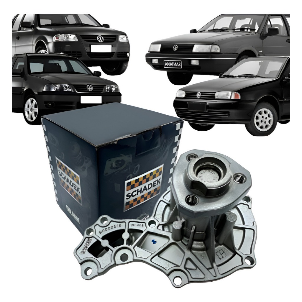 Bomba D'água Schadek Vw Gol Parati Saveiro Santana G1 G2 G3 G4 Ap Original Schadek