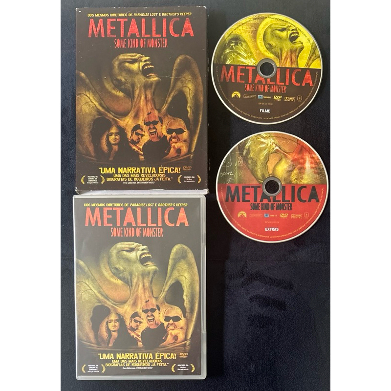 DVD Duplo Metallica Some Kind Of Monster Documentário DVD 2 Discos 7890552015361