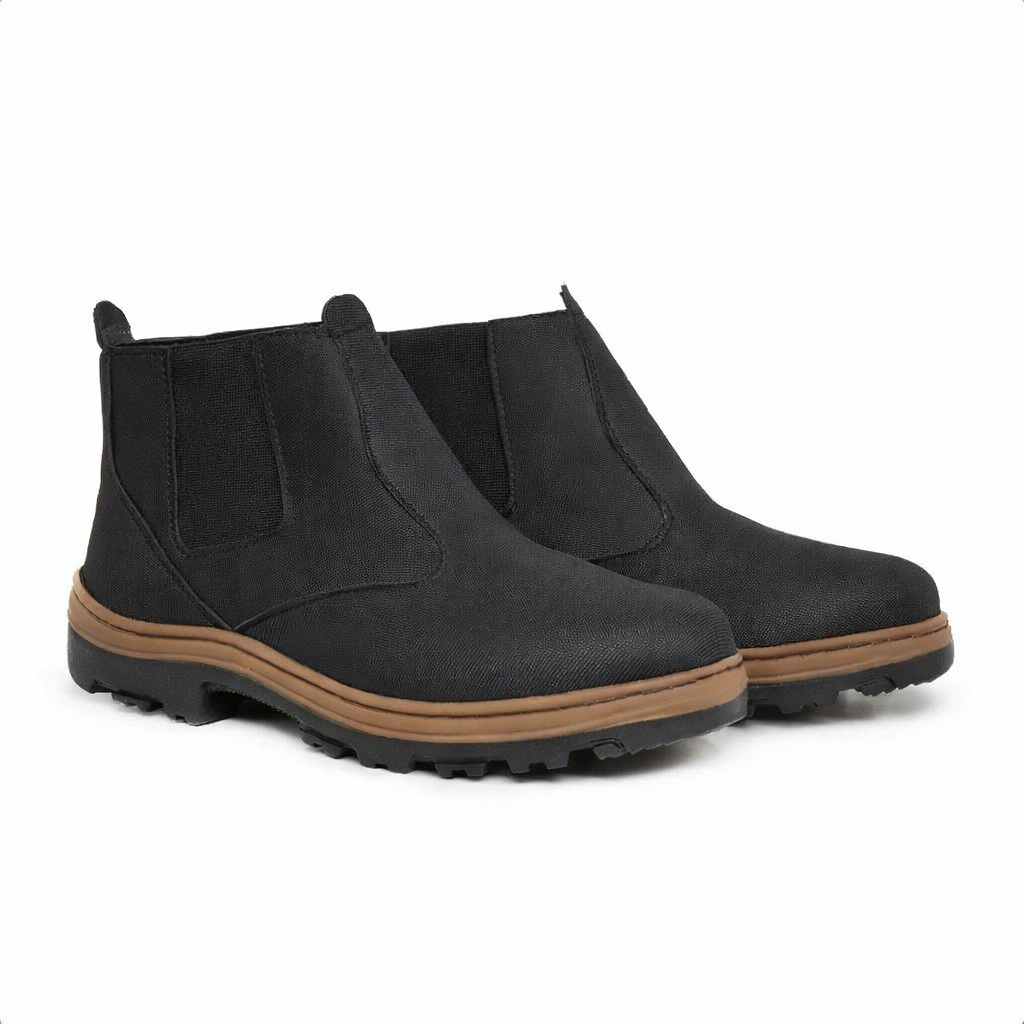 Bota Botina Masculina Cat Trabalho e Casual Cano Médio Confortável Solado Antiderrapante Promoção