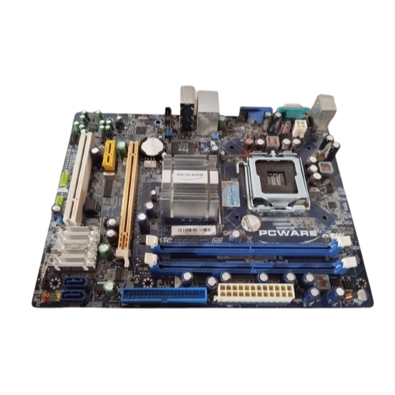 Placa Mãe PCWare LGA 775 DDR2 G31 Core 2 Duo/Quad – Para Reparo ou Peças