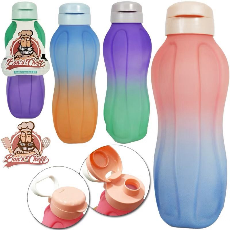 Garrafa para Água Squeeze 1,5L 800ML com Tampa Veda Bem Academia e Esportes lazer