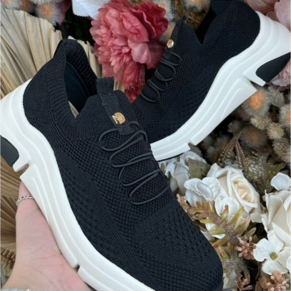 Tenis Meia Modare Knit Original Feminino Calce Facil Fascite Plantar Esporao Ortopedico