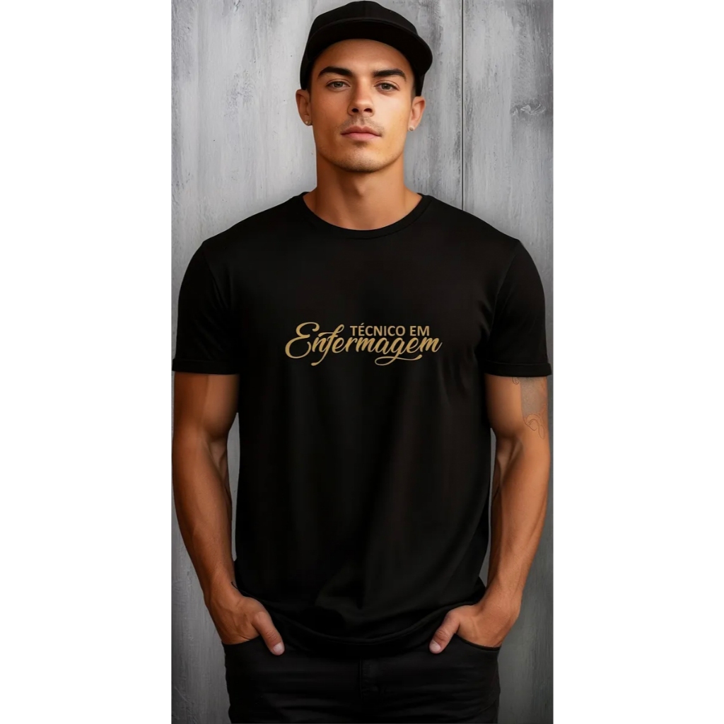 Camisa Masculina Formandos Curso Técnico Enfermagem mod01