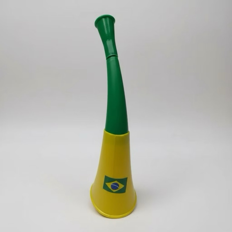 CORNETA BRASIL | TAM.: 28CM | VERDE E AMARELO | VUVUZELA | APITO | FUTEBOL | COPA | JOGO | FESTA | COMEMORAÇÃO | BRAZIL