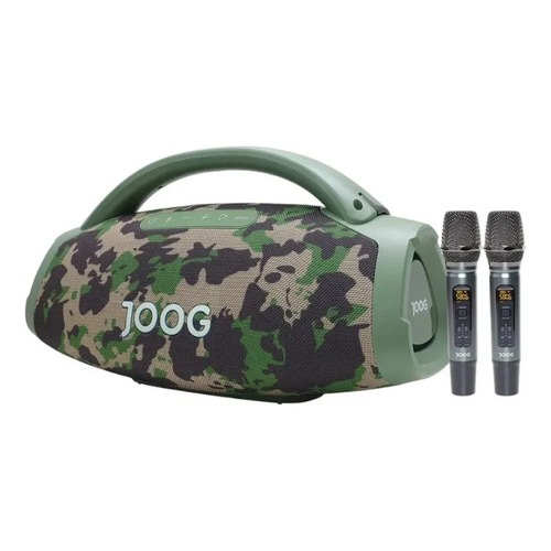 Caixa de Som One HiFi JOF01 200W Camuflado com 2 Microfones JOOG em Oferta na Shopee
