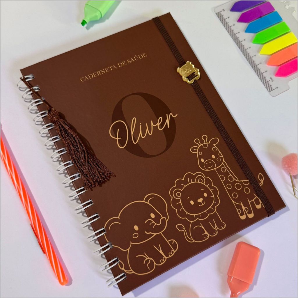 Caderneta de Vacina Saúde Vacinação Personalizada capa dura versão atualizada SUS em Oferta na Shopee