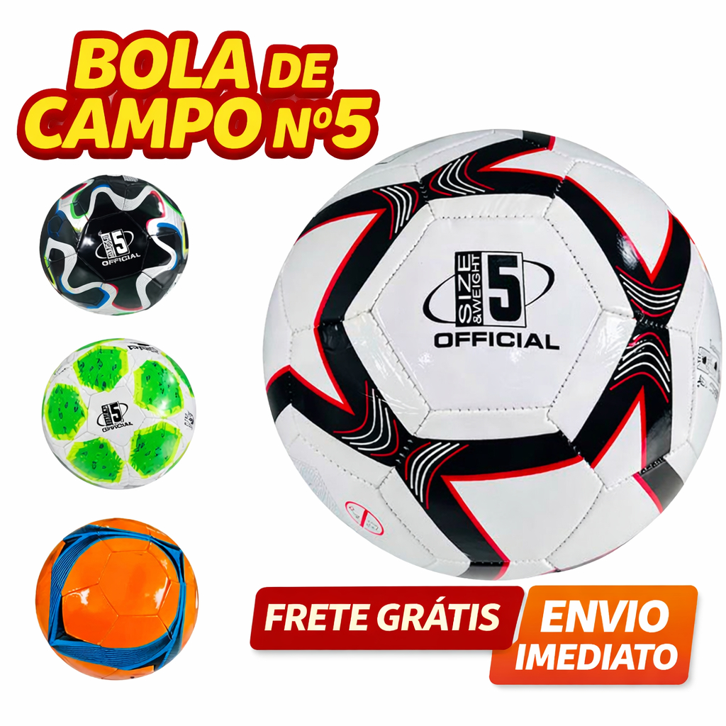 Bola de Futebol Nº 5 para Campo l Treino e Lazer | Envio Rápido l Infantil e Adulto