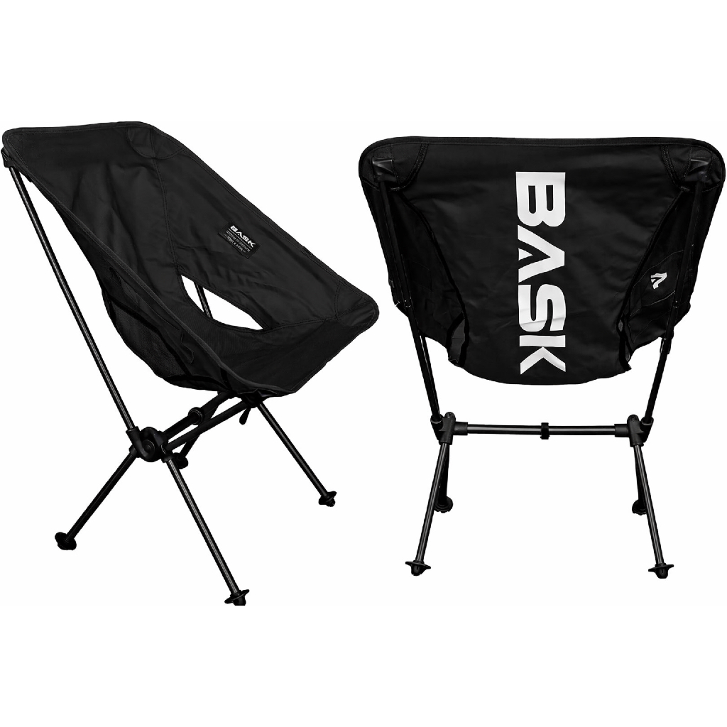 Cadeira Portátil Alumínio Dobrável Ultraleve Oxford 600D Com Bolsa Transporte Bask