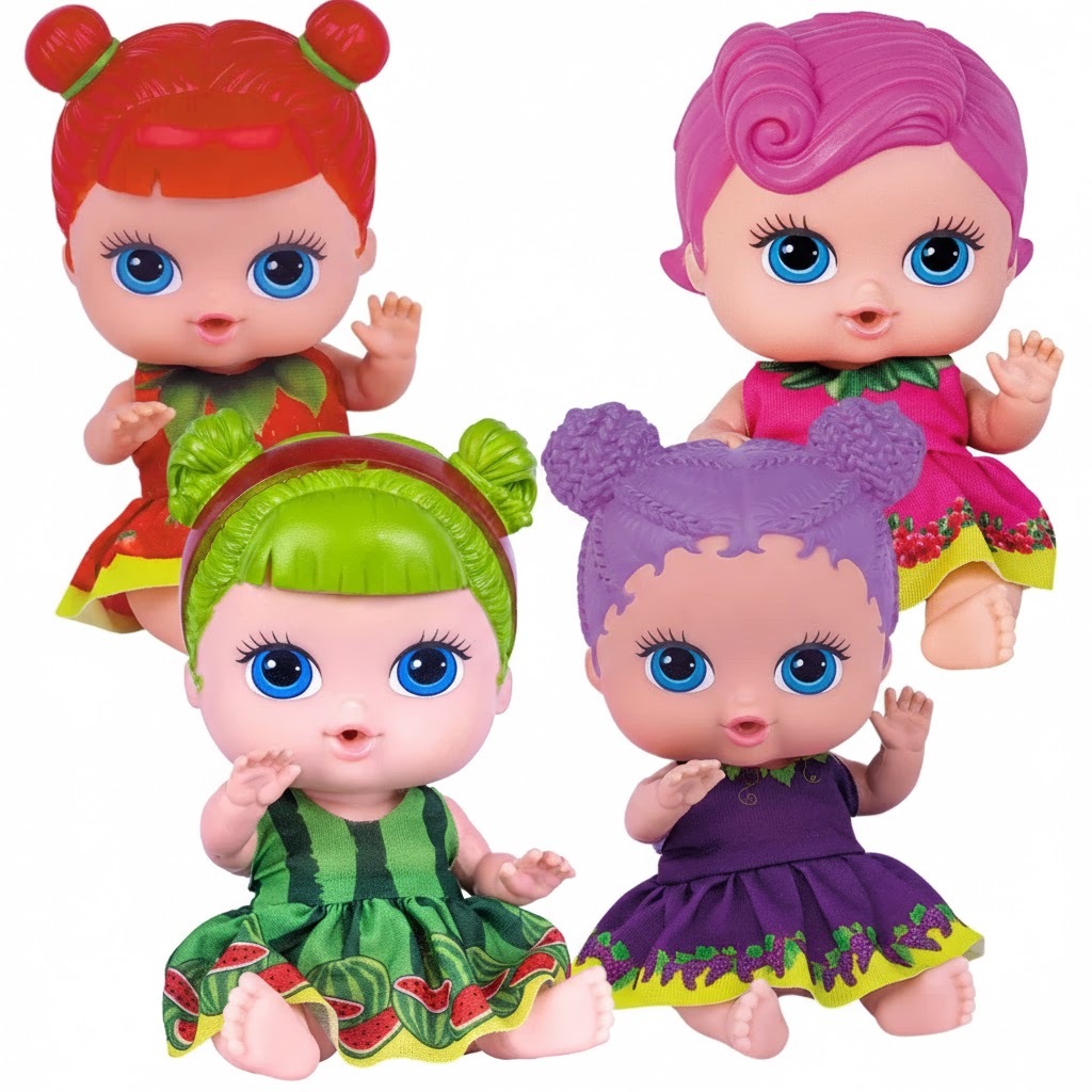Boneca Coleção Frutinhas Brinquedo Bebe Infantil Cheirinho De Frutas - Cotiplás Bonecas Pequenas