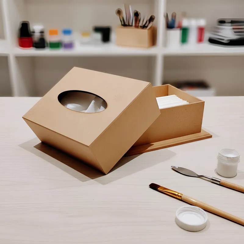 Caixa Porta Lenço MDF 19x15x7,5 cm Organizador e Decoração Banheiros Lavabos Escritórios em Oferta na Shopee