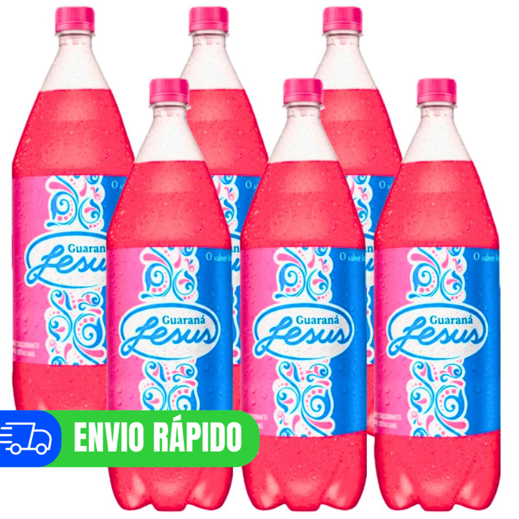Guarana Jesus Refrigerante Fardo Com 06 Pets De 1l Cada