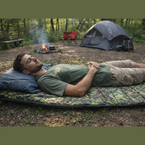 Colchonete e Saco de Dormir 2 Em 1 Mont Long Camping Pesca Praia Acampar Ferias Retiro