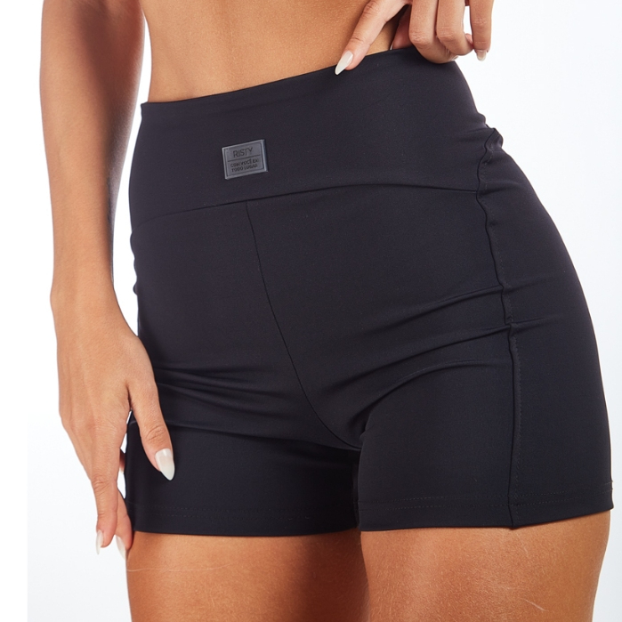 Shorts Feminino Fitness Academia Poliamida Cós Alto Zero Transpaência Alta Compressão Esmeralda