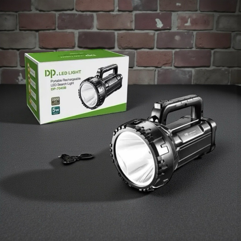 Holofote Lanterna Recarregável Led Bivolt Camping Pesca