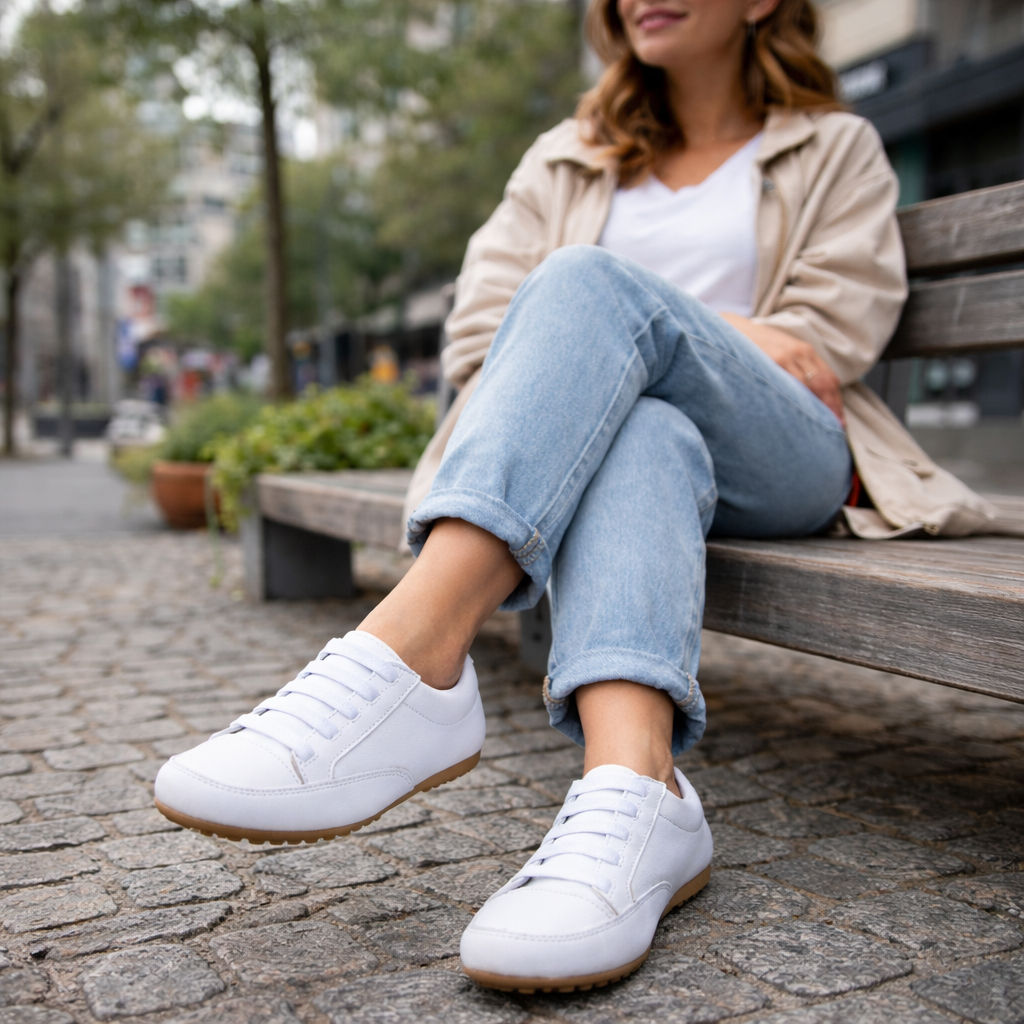 Tênis Feminino Sapatênis Mocassim Mocatênis Couro Legítimo Confortável