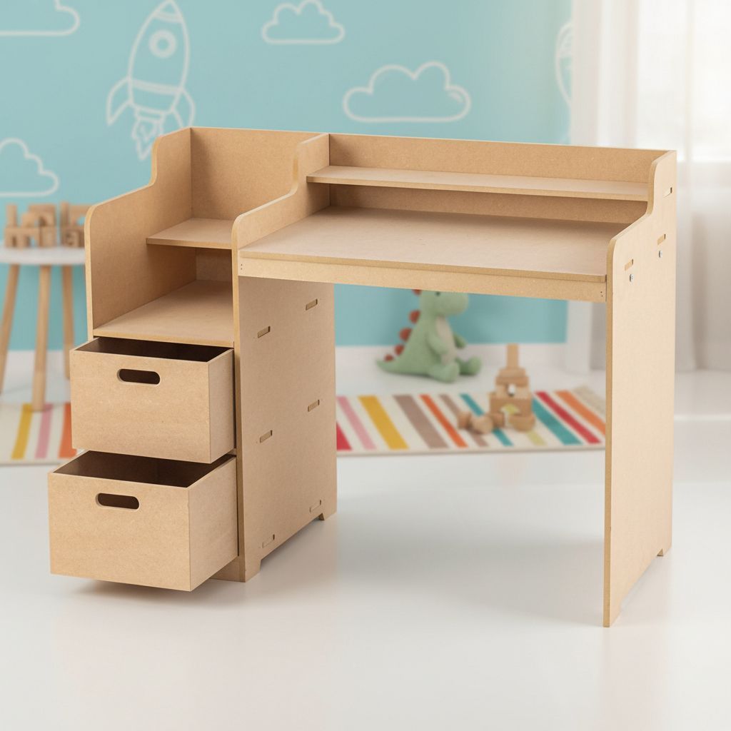 Escrivaninha penteadeira infantil Mesinha de Computador MDF estudos