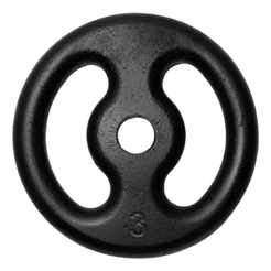 Anilhas Pintada 3kg Ferro Fundido Peso de Academia Musculação Fitness Para Barras e Halteres