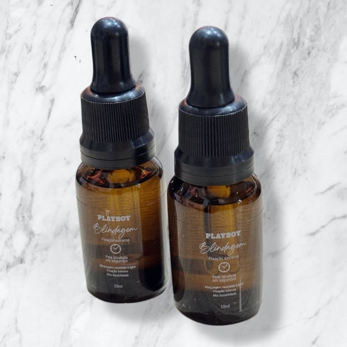 Kit BLINDAGEM de Maquiagem Playboy Fixação Extrema - 15ml - Selador resistente a Água