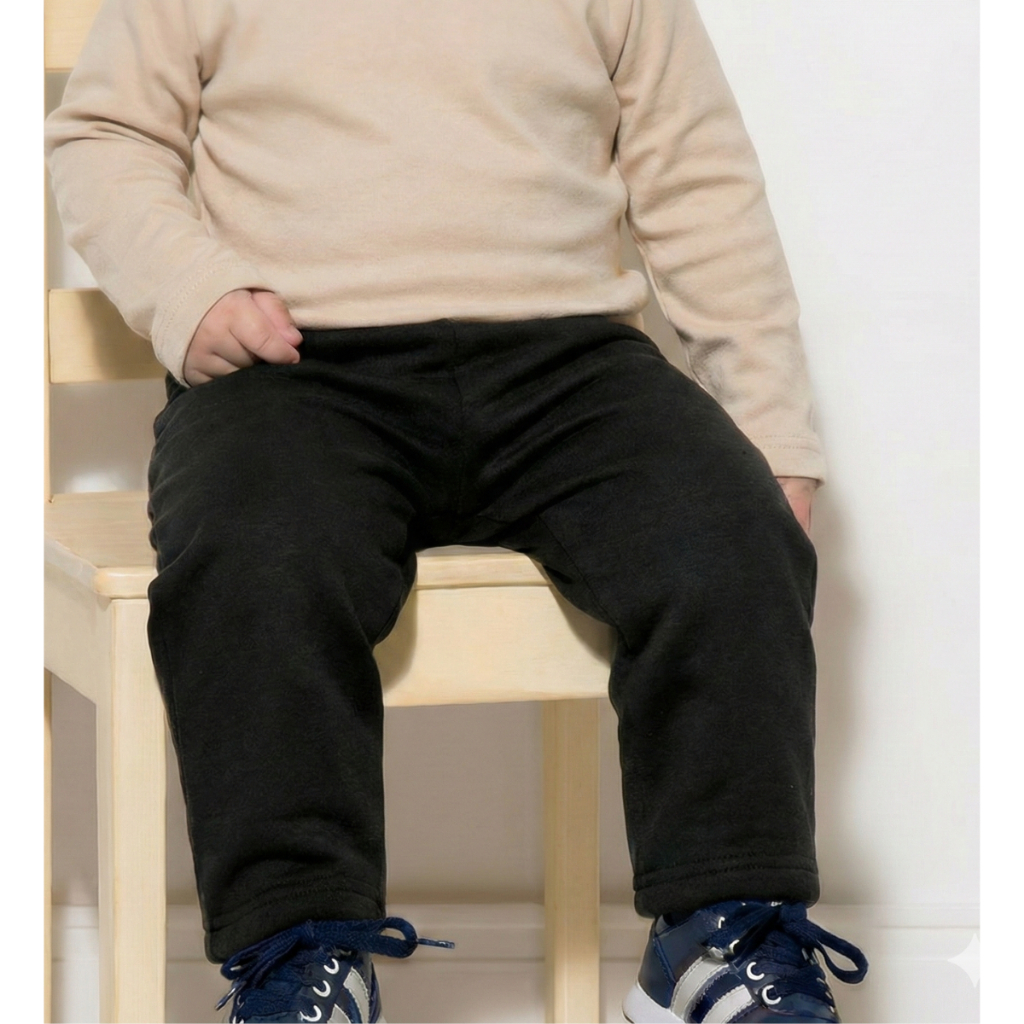 Calça Infantil de Moletom Peluciado Unissex – Ideal para o Frio e Uso Diário