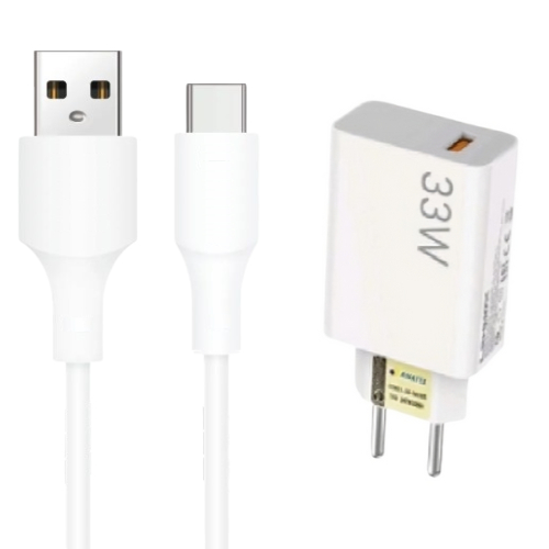 Kit Carregador 2 Metros Turbo Para Motorola One Action / One Zoom / Razr 40 - Cabo USB Tipo C e Fonte