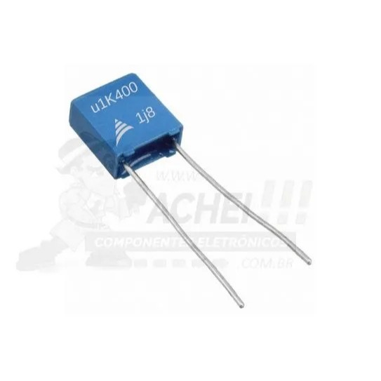 Kit 100 peças - Capacitor Poliéster 100nF 400V (100K) Passo 5mm (u1K400) - Epcos