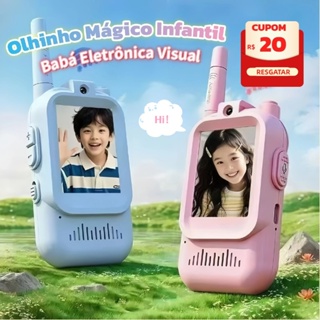 🔥R$20 off 🔥 Walkie-talkie Infantil com Vídeo | Brinquedo Intercomunicador Carregável em Oferta na Shopee