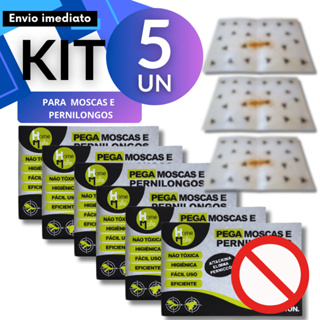 Kit 1/5/10/20 Cola Mosca e Pernilongos Insetos Voadores Adesiva Econômico em Oferta na Shopee