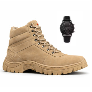 Bota Adventure Militar Airsoft Camuflada USA Cac Solado Resistente e Confortável Frete Grátis